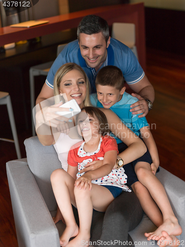 Image of Family having fun at home