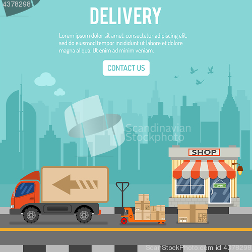 Image of Shopping and Delivery Concept