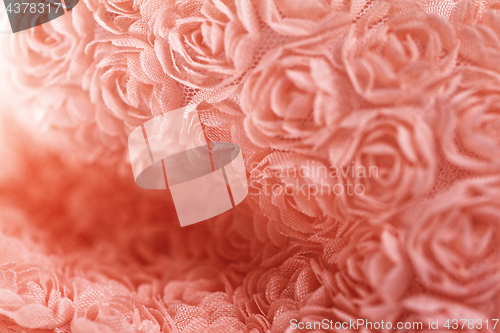Image of Peach-colored roses material