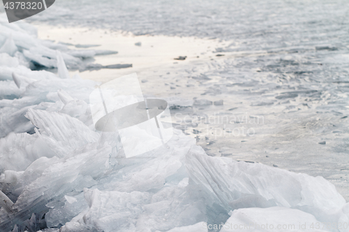 Image of Frozen lake