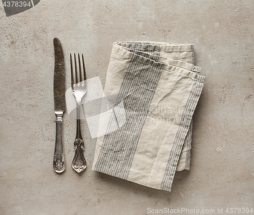 Image of folded linen napkin