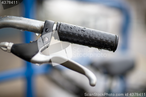 Image of wet bicycle wheel