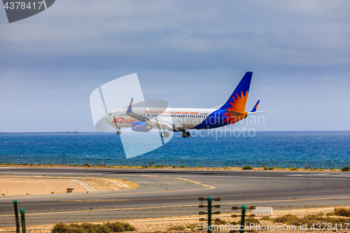 Image of ARECIFE, SPAIN - APRIL, 15 2017: Boeing 737-800 of Jet2holidays 