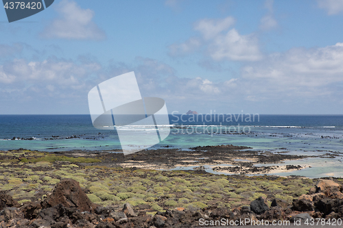 Image of Along the seafront north of Lanzarote.