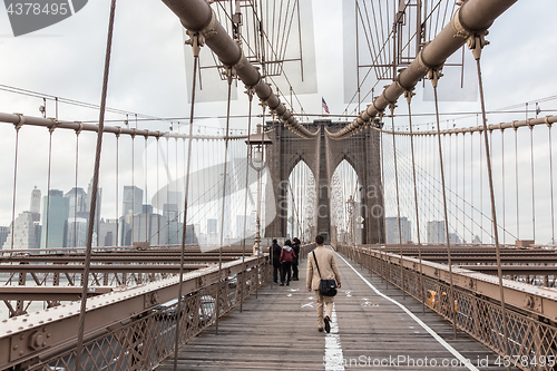 Image of Brooklyn bridge, New York City.