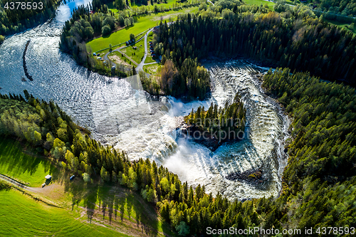 Image of Ristafallet waterfall in the western part of Jamtland is listed 