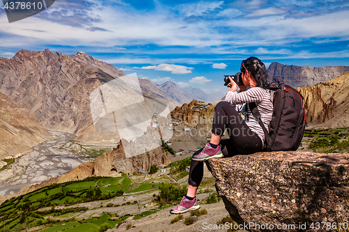 Image of Dhankar Gompa. India. Spiti Valley