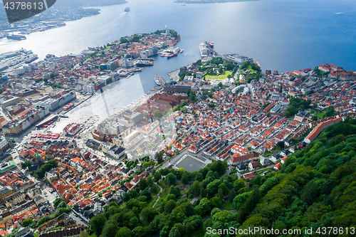 Image of Bergen is a city and municipality in Hordaland on the west coast