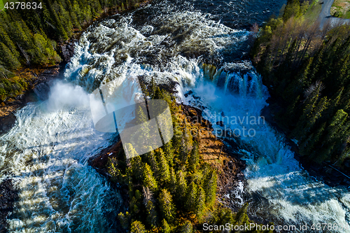 Image of Ristafallet waterfall in the western part of Jamtland is listed 