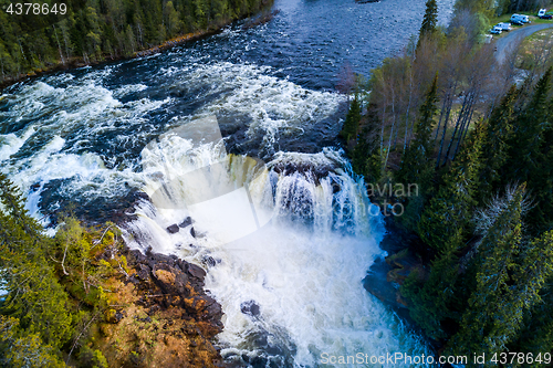 Image of Ristafallet waterfall in the western part of Jamtland is listed 