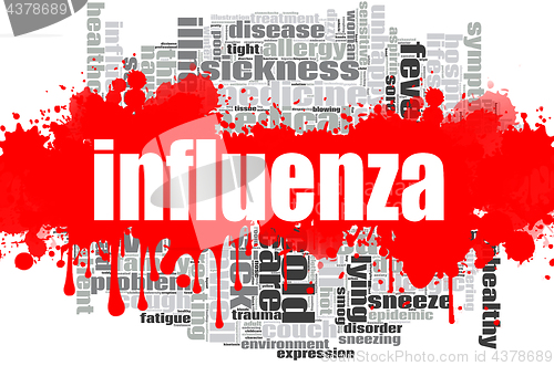 Image of Influenza word cloud design