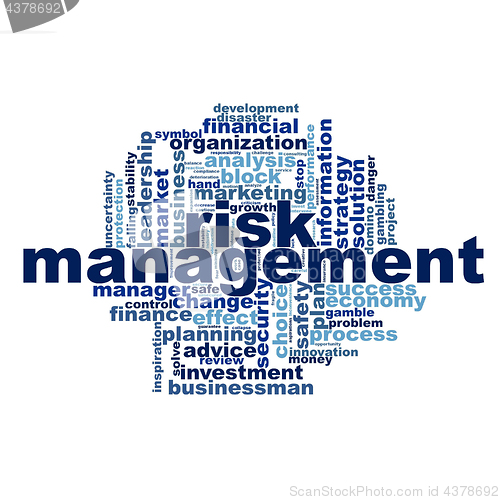 Image of Risk management word cloud