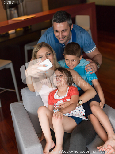 Image of Family having fun at home