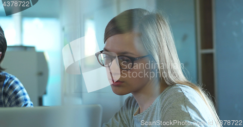 Image of Portrait Of A Young Woman In A Startup Office