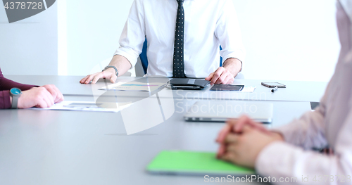 Image of group of business man on meeting