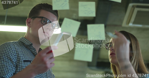 Image of Coworkers making plan for startup business