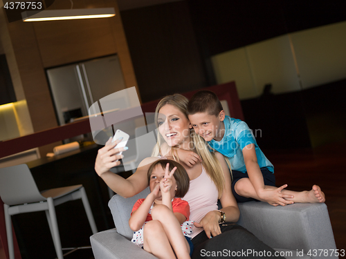 Image of Family having fun at home