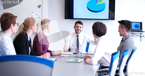 Image of group of business man on meeting