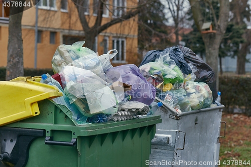 Image of Garbage Container Full