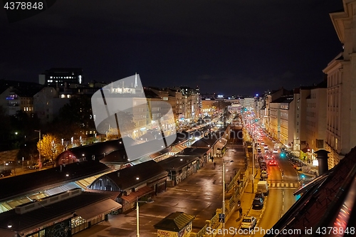 Image of Urban street at night