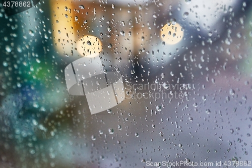 Image of Rainy window surface