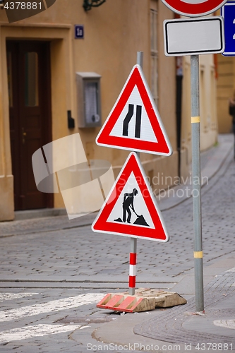 Image of Signs for construction