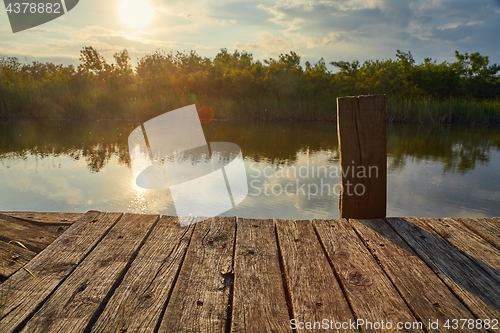 Image of Lakeside pier detail