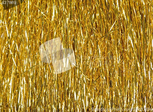 Image of gold tinsel