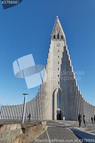 Image of Reykjavik cathedral exterior