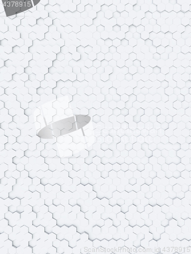 Image of white hexagon background