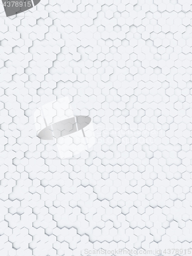 Image of white hexagon background