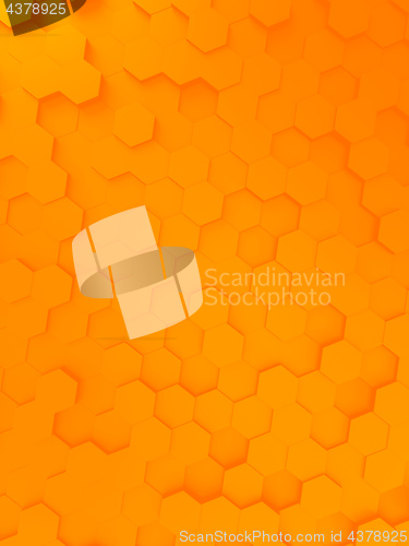 Image of orange hexagon background