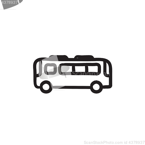 Image of Bus sketch icon.