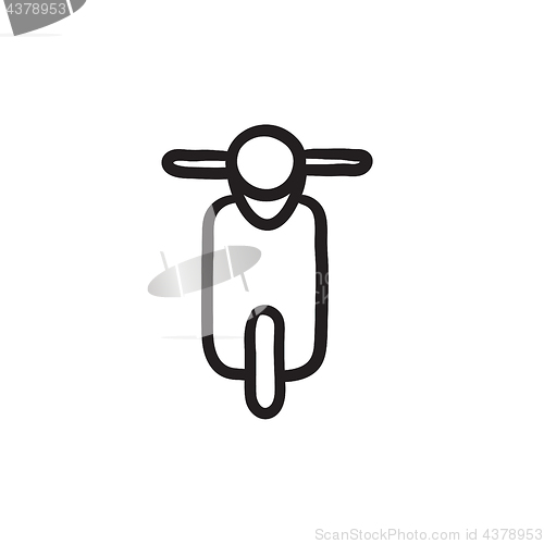 Image of Scooter sketch icon.