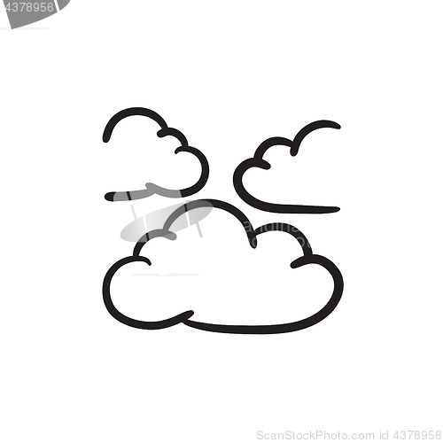 Image of Clouds sketch icon.