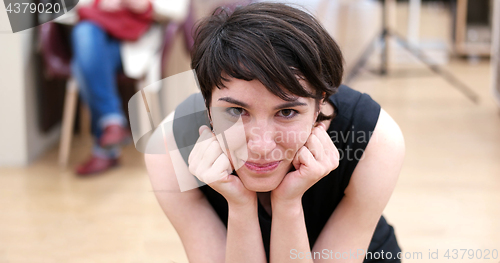 Image of Woman Trying New Shoes