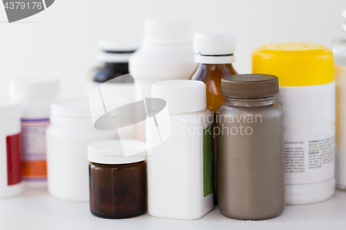 Image of jars of different medicines