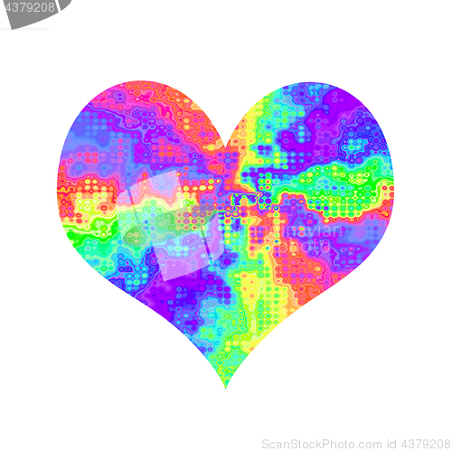 Image of Abstract colorful heart 