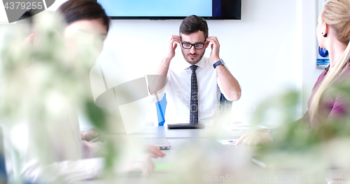 Image of group of business man on meeting