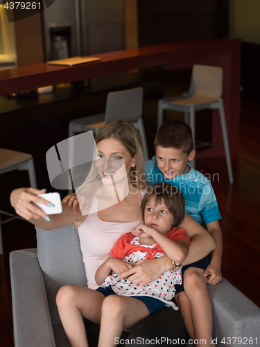 Image of Family having fun at home