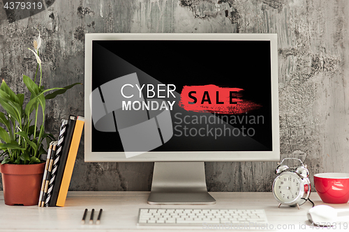 Image of Cyber monday sale concept