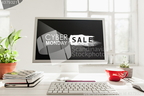 Image of Cyber monday sale concept