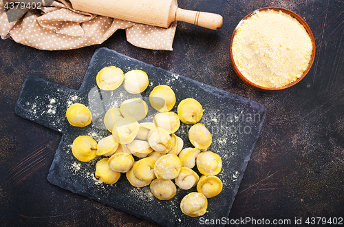 Image of raw dumplings