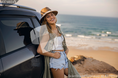 Image of Beautiful girl smiling