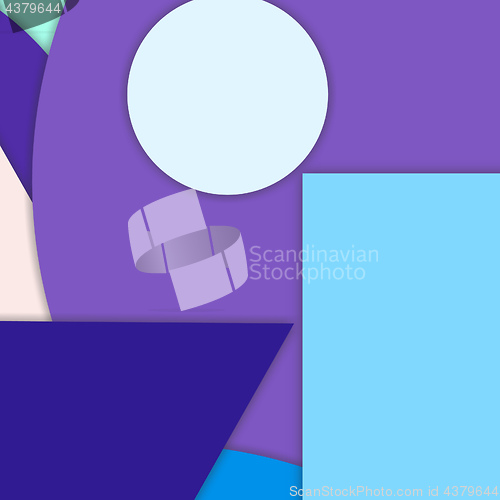 Image of modern layered flat shapes background