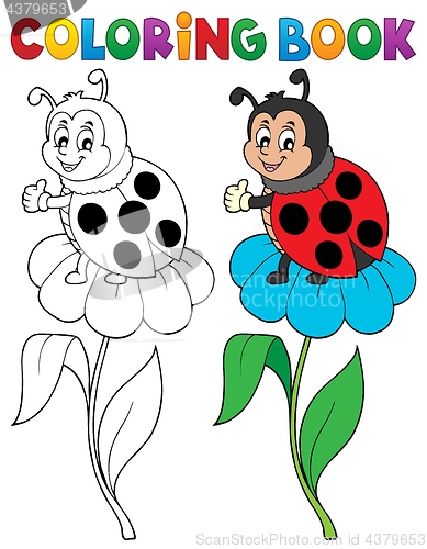 Image of Coloring book ladybug theme 6