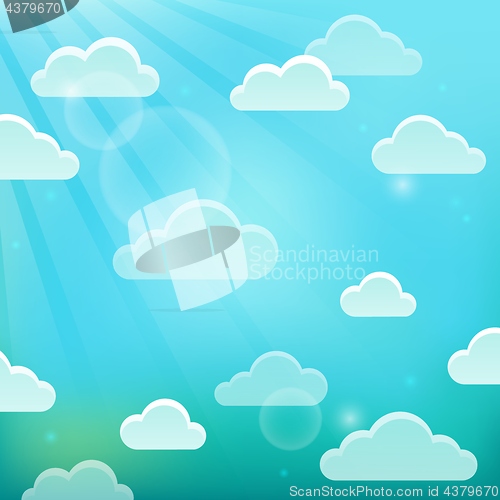 Image of Clouds on sky theme 5