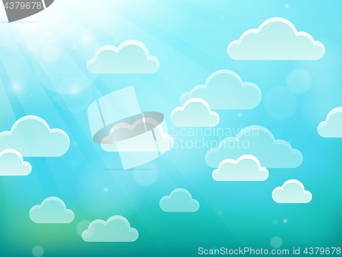 Image of Clouds on sky theme 4