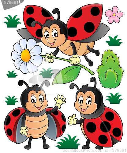 Image of Happy ladybugs theme set 1