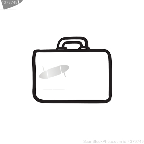 Image of Briefcase sketch icon.